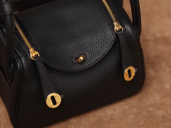 Hermes Mini Lindy Women's Bag Handmade Sewn Small - Image 8