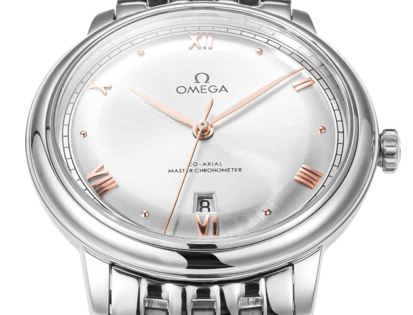 Omega DeVille Elegant Hot Model Men's Automatic Mechanical Watch White Dial Steel Strap 40mm - Image 3