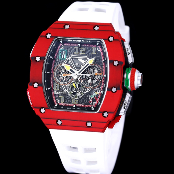 Richard Mille RM65-01 Boutique Men's Watch Avant-garde Skeleton Design Back See-Through Multi-color Available - Image 4