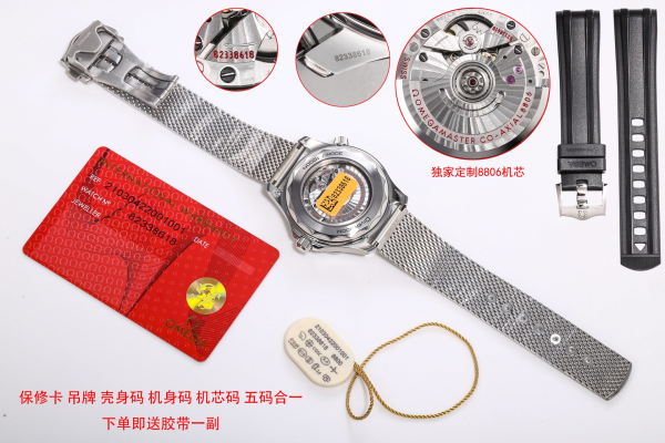Omega Seamaster 300 James Bond Men's Automatic Mechanical Watch Original Ice Blue Display - Image 7