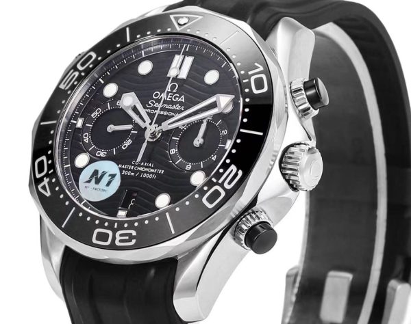 Omega Seamaster Hot Sale Men's Automatic Mechanical Watch Leather Strap 44mm - Image 3