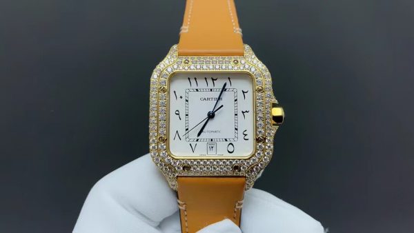 Cartier Santos New Men's Middle East Full Diamonds Collection - Image 6