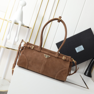 Prada Soft Lux Bag New Suede Women's Bag Vintage Style