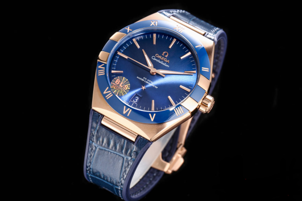 Omega Constellation Men's Automatic Mechanical Watch Belt Black Dial and Blue Dial - Image 7