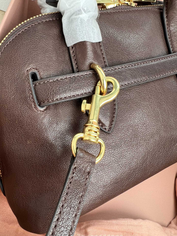 Miu Miu Aventure Nappa Leather Tote Bowling Bag Bag Vintage Sheepskin - Image 5