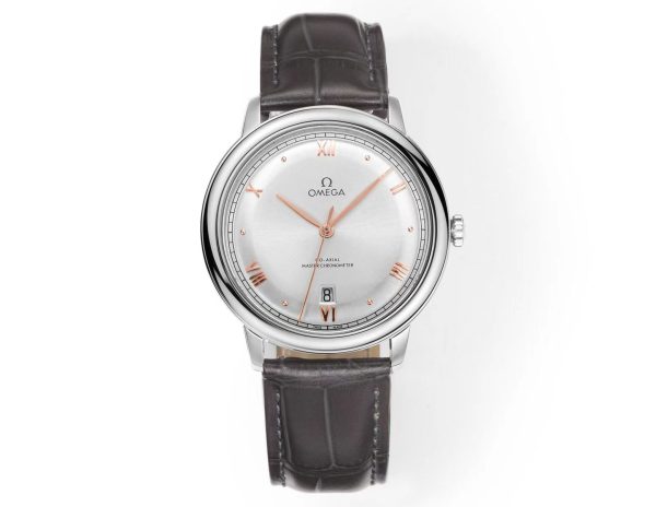 Omega DeVille Hot Model Men's Automatic Mechanical Watch with Leather Strap Available in Various Colors - Image 8