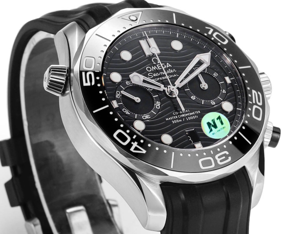 Omega Seamaster Hot Sale Men's Automatic Mechanical Watch Leather Strap 44mm - Image 5