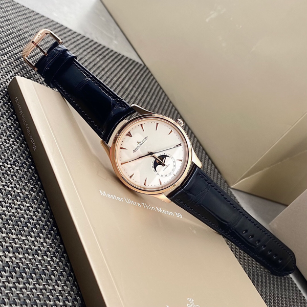 Jaeger-LeCoultre Master Ultra-Thin Moonphase Mechanical Men's Watch Rose Gold - Image 5