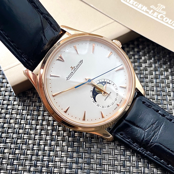 Jaeger-LeCoultre Master Ultra-Thin Moonphase Mechanical Men's Watch Rose Gold - Image 3