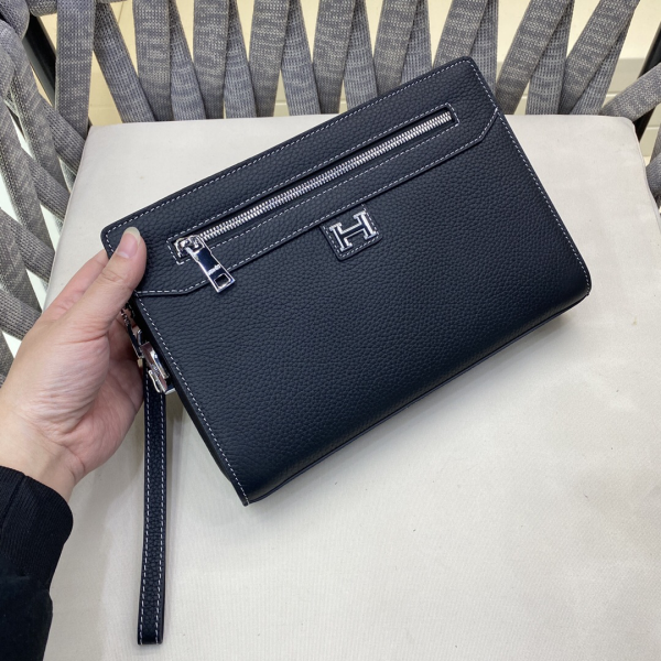 Hermes Men's Clutch Bag Cowhide Hot models breakout king - Image 9