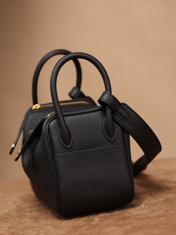Hermes Mini Lindy Women's Bag Handmade Sewn Small - Image 6