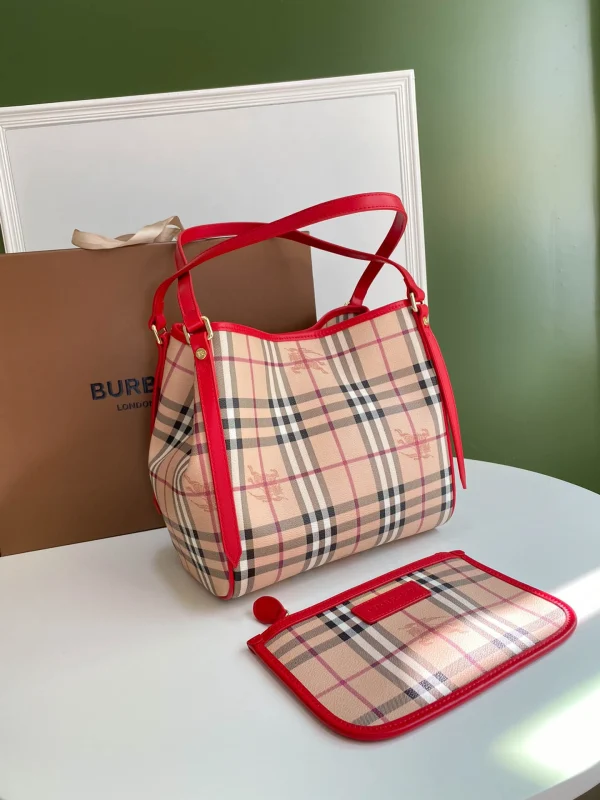 Checkered Tootsie Bag Size:W25.5*H29*D10cm Code:400123 - Image 7