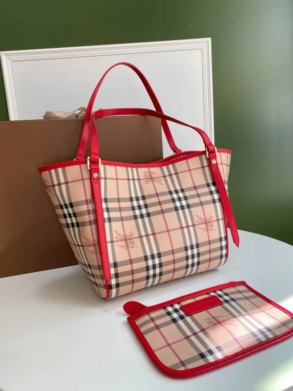 Checkered Tootsie Bag Size:W25.5*H29*D10cm Code:400123 - Image 9